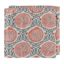 Xenos Servet granaatappel - rood - set van 2 - 40x40 cm- Servetten