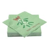Xenos Servet mistletoe - groen - 33x33 cm- Kersttafelkleden
