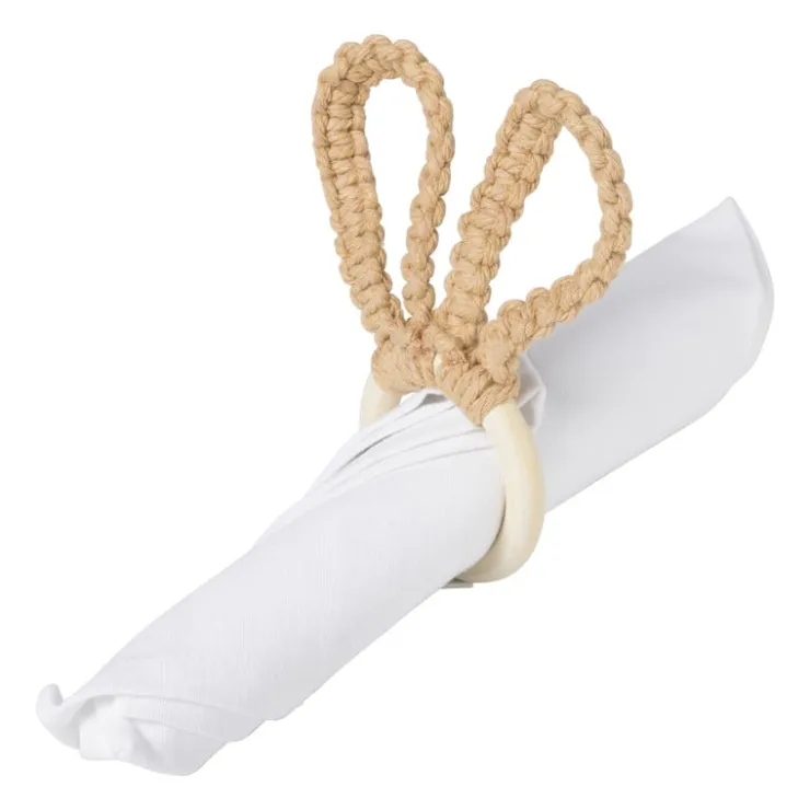 Xenos Servetring konijn - diverse kleuren - ø6.5x15 cm- Servetten|Servetringen