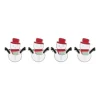 Xenos Servetring sneeuwpop - set van 4 - ø5 cm- Servetten|Servetringen