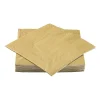 Xenos Servetten - goudkleurig - set van 20- Papieren Servetten|Servetten