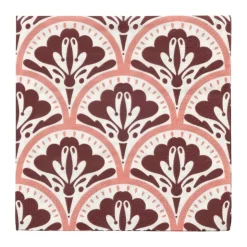 Xenos Servetten artdeco bloem - 33x33 cm - set van 20- Papieren Servetten|Servetten