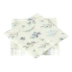 Xenos Servetten botanisch - 24x24 cm - set van 20- Papieren Servetten|Servetten