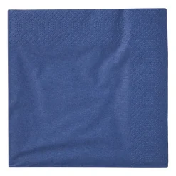 Xenos Servetten donkerblauw - 33x33 cm - set van 20- Papieren Servetten|Servetten