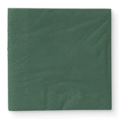 Xenos Servetten donkergroen - 33x33 cm - set van 20- Papieren Servetten|Servetten