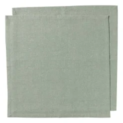 Xenos Servetten groen - set van 2 - 40x40 cm- Kerst|Servetten