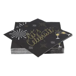 Xenos Servetten let's celebrate - papier - 33x33 cm- Servetten
