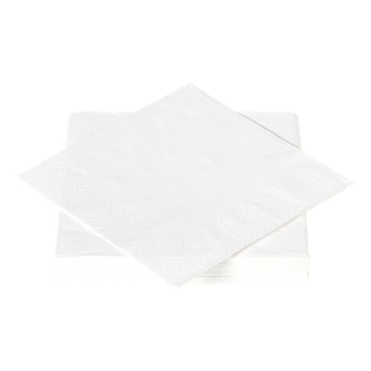 Xenos Servetten wit - 33x33 cm - set van 20- Papieren Servetten|Servetten