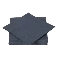 Xenos Servetten zwart - 24x24 cm - set van 20- Papieren Servetten|Servetten