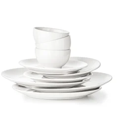 Xenos Serviesset - 16 delig - rond - wit - 4 persoons- Serviessets