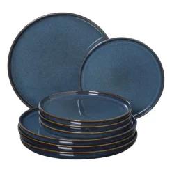 Xenos Serviesset 20-delig - blauw - 4 persoons- Serviessets|Kerstservies