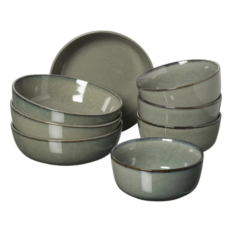 Xenos Serviesset 20-delig - groen - 4 persoons- Serviessets|Kerstservies