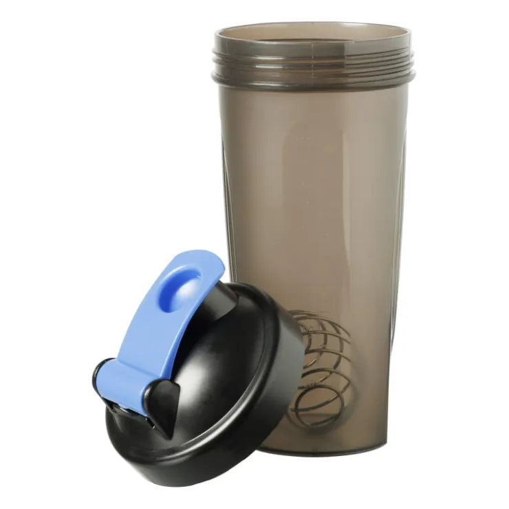 Xenos Shakebeker - 700 ml - zwart/blauw- Drinkflessen