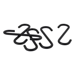 Xenos S-haken - zwart - set van 5- Wandrekken