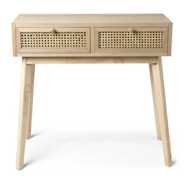 Xenos Sidetable Java met laden - bruin - 77.5x80x30 cm- Sidetables
