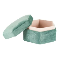 Xenos Sieradendoos hexagon/rond - 10x9.5x5.5 cm- Sieraden Opbergen