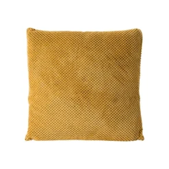 Xenos Sierkussen blokje - okergeel - 45x45 cm- Kussens