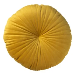 Xenos Sierkussen rond - okergeel - ø45 cm- Kussens