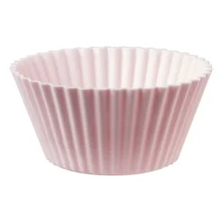 Xenos Siliconen cupcakevormpjes - set van 12 - ø7 cm- Bakvormen