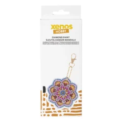 Xenos Sleutelhanger mandala DIY - multikleur- Diamond Paintings