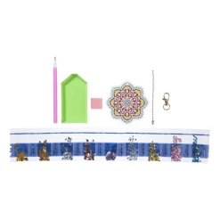 Xenos Sleutelhanger mandala DIY - multikleur- Diamond Paintings