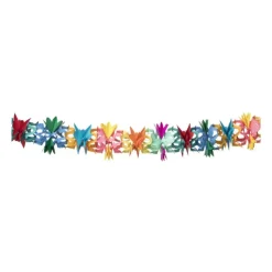 Xenos Slinger bloemen - multikleur - 2.5 meter- Slingers