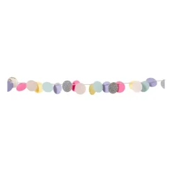 Xenos Slinger gekleurde rondjes - papier - 50 cm- Slingers