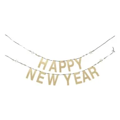 Xenos Slinger happy new year - goud - 2 meter- Slingers