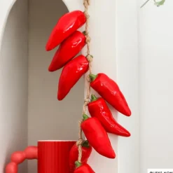 Xenos Slinger met pepers - rood - 29 cm- Keukengerei