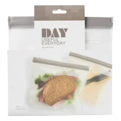 Xenos Snack bags - diverse kleuren - set van 2- Bewaardozen