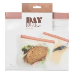 Xenos Snack bags - diverse kleuren - set van 2- Bewaardozen