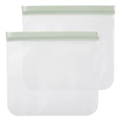 Xenos Snack bags - diverse kleuren - set van 2- Bewaardozen