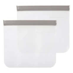 Xenos Snack bags - diverse kleuren - set van 2- Bewaardozen