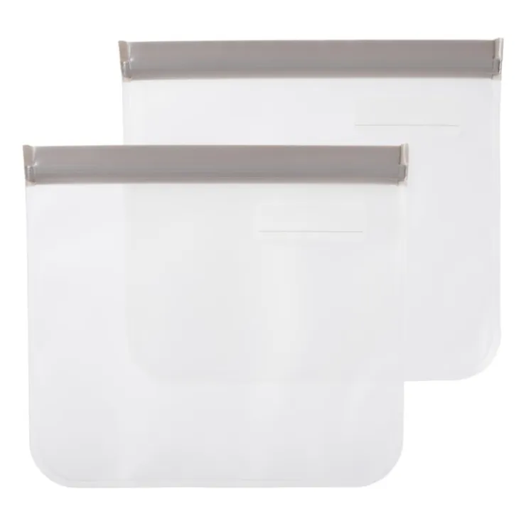 Xenos Snack bags - diverse kleuren - set van 2- Bewaardozen