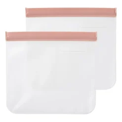 Xenos Snack bags - diverse kleuren - set van 2- Bewaardozen