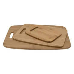 Xenos Snijplank bamboe - set van 3- Borrelplanken
