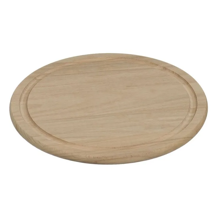 Xenos Snijplank rond hout - 25 cm- Snijplanken|Borrelplanken