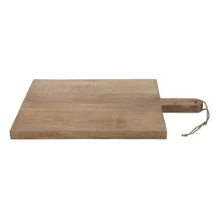 Xenos Snijplank van mangohout - vierkant - 31x48 cm- Borrelplanken