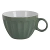 Xenos Soepkom facet - Groen - 400 ml- Kommen