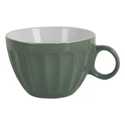 Xenos Soepkom facet - Groen - 400 ml- Kommen