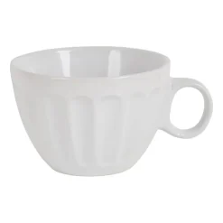 Xenos Soepkom facet - Wit - 400 ml- Kommen