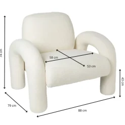 Xenos Sofa Marilyn - beige - 74x88x79 cm- Fauteuils
