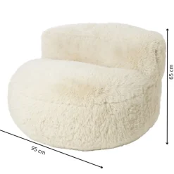 Xenos Sofa the bear - beige - ø95x65 cm- Fauteuils