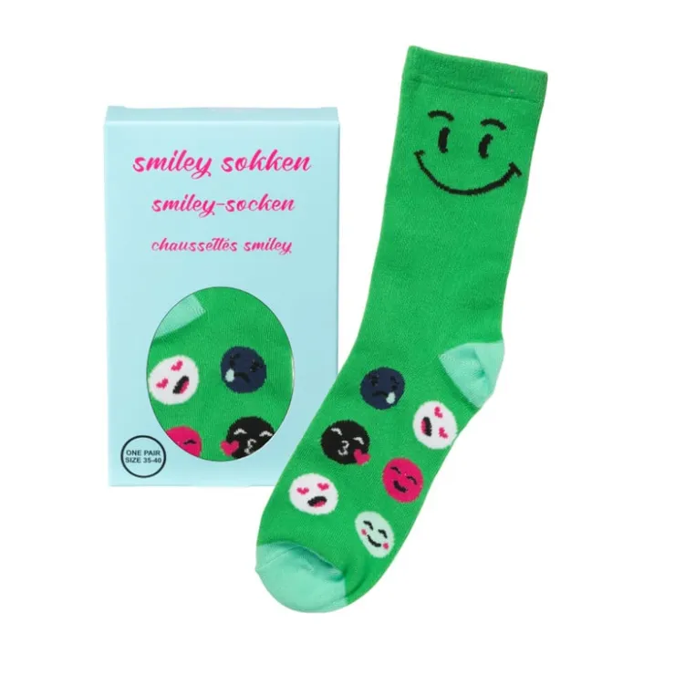 Xenos Sokken Smiley - one size - diverse varianten- Huissokken