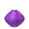 Xenos Solar barok lantaarn - paars - ø28x25 cm- Lampionnen|Solar Verlichting