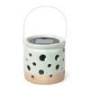 Xenos Solar lampje keramiek - groen - ø9.3x9.2 cm- Solar Verlichting