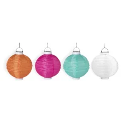 Xenos Solar tuinlampion - wit - ø25 cm- Lampionnen|Bruiloft
