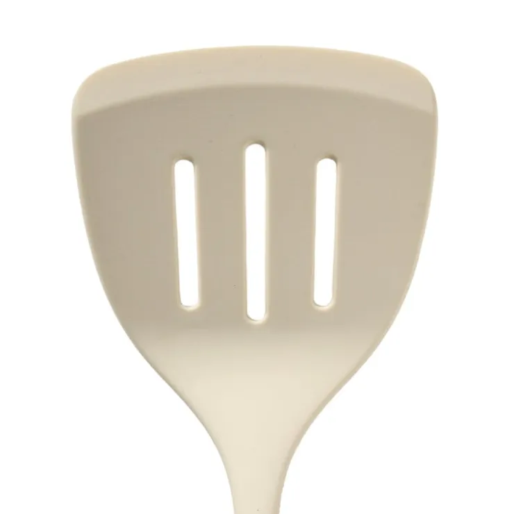 Xenos Spatel met gleuf - wit - 34 cm- Keukengerei