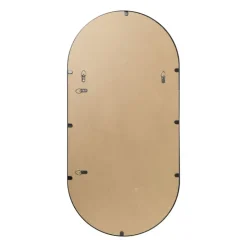 Xenos Spiegel Basix ovaal - zwart - 50x100 cm- Wandspiegels