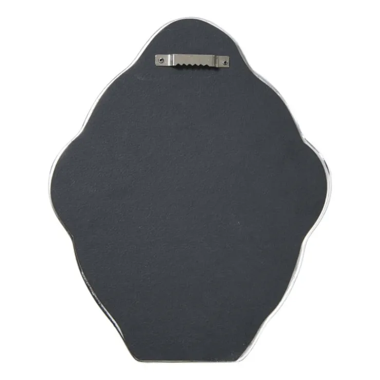 Xenos Spiegel golf - zilverkleurig - 25x30 cm- Sieraden Opbergen